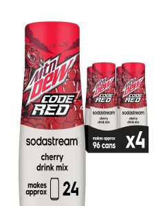 SodaStream MTN Dew Code Red Drink Mix (440ml, Pack of 4)