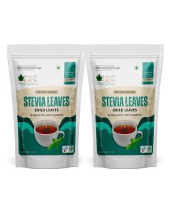 Bliss of Earth Organic Stevia Leaves Dried, Natural & Sugarfree Best Taste, 2x100GM