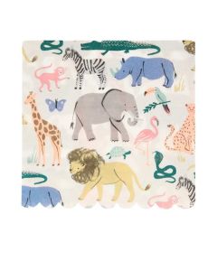 Safari Animals Large Napkins
