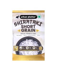 Urban Platter Shirataki Short-Grain Rice, 220g - Konjac Based, Low-Carb & Keto-Friendly