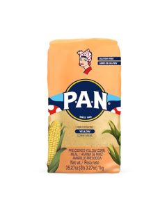 PAN Yellow Corn Meal Precooked Gluten Free and Kosher Flour for Arepas 22 lbPack of 1