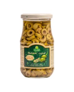 Mukhtarat Sliced Green Olives With Olive Oil
