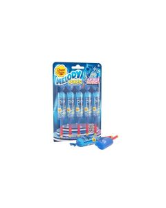 Chupa Chups Melody Pop Blue Raspberry Flavor Easter Candy Easter Basket Essentials Stuffers for Kids and Adults Whistle Individually Wrapped 5 Count Pack