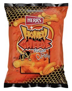 Herr’s Honey Cheese Flavored Curls, Gluten-Free Sweet and Savory Snacks For Adults and Kids, 8.5 Ounce (Pack of 9)