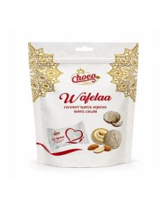 Choco Palace Wafelaa Coconut Wafer Almond White Cream Chocolate Pouch- 50gms
