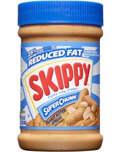 SKIPPY Reduced Fat SUPER CHUNK Extra Crunchy Peanut Butter Spread, 16.3 Ounce