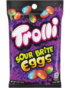 Trolli Sour Brite Eggs Assorted Gummy Candy - 4 Ounce Bag
