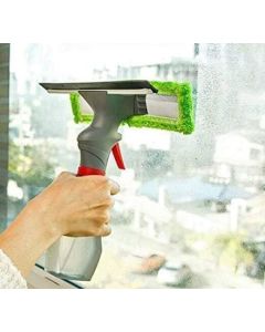ABS Cleaning Wiper Spray Bottle Sprayer Glass Wiper Window Mirror Cleaning Tool with Shower Squeegee Cleaner Washer Rubber Blade for Bathroom Tiles Kitchen Floor Car