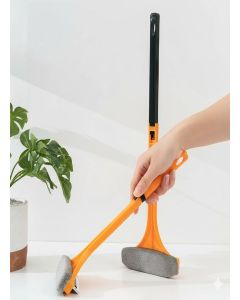 Kelexx Window Screen Cleaning Brush – Dual-Sided Wet & Dry Window Cleaning Tool with Detachable Handle, Reusable Dust Remover for Doors, Windows & Screens (Multicolor)
