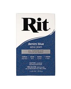 All Purpose Concentrated Rit Dye Powder MultiPacks for Clothing Dcor and Crafts Denim Blue 1 Pack