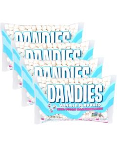 Dandies Mini Vegan Marshmallows - Vanilla Flavor (Pack of 4)