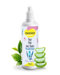 awenest Bye Bye Ink Stain / Fabric Stain Remover for Ink, Pen, Marker, and Fountain Pen Stains / Quick & Effective Stubborn Ink Removal / 75 ml Bottle