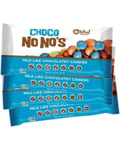 No Whey! Foods Choco No No's - Vegan, Gluten Free, Nut Free Chocolate Candies (4 Pack)