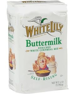 White Lily SelfRising Buttermilk White Cornmeal Mix Enriched 5 lb Bag