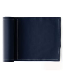MY DRAP Cotton Luncheon Napkins Washable and Reusable 25 Napkins Petrol Blue
