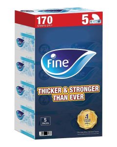 Fine Facial Tissue 170 X 2 Ply Pack of 5