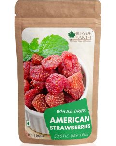 200gm Whole Dried American Strawberries Exotic Dry Fruit Healthy and Tasty
