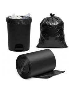 20 Count 60 Gallon Heavy Duty Garbage Bags, Large Black Trash Bags, Extra Strong Waste Liners for Home, Yard, Outdoor and Commercial Use