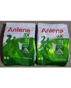 Anlene 3X Low Fat Milk Powder for Adults, Vanilla Flavor, 300G (Pack of 2)