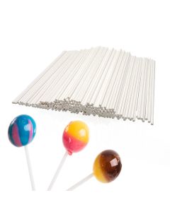 8 Inch White Lollipop Sticks Lollipop Treat Sticks for Homemade Candy Cookies Dessert 200 Pcs
