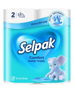 Selpak 2 Ply Kitchen Paper Towel 2 Rolls 90 Sheets