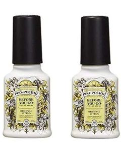 PooPourri BeforeYouGo Toilet Spray 2 oz Bottle Original Citrus Scent 2 Pack