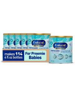 Enfamil NeuroPro EnfaCare High Cal Premature Baby Formula MilkBased with Iron BrainBuilding DHA Vitamins Minerals for Immune Health Powder Can 136 Oz 6 Count