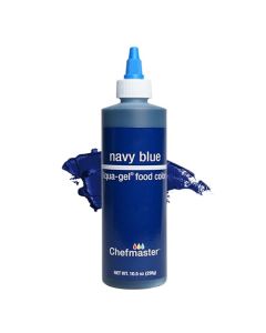Chefmaster Navy Blue LiquaGel Food Coloring Vibrant Color ProfessionalGrade Dye for Icing Frosting Fondant Baking Decorating FadeResistant EasytoUse Made in USA 105 oz