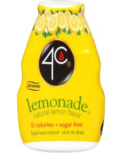 4C Sugar Free Liquid Water Enhancer, Premium Natural Flavors, 0 Calorie Drops (Lemonade, 3 Pack)
