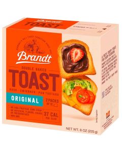 Brandt Zwieback Rusk Sweetened Crispy Bread Perfect for Teething Children Enjoy With Sweet or Savory toppings 8 oz