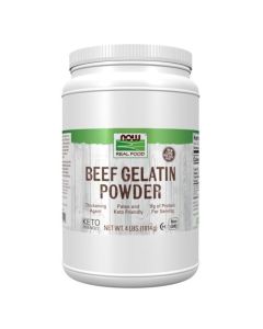 NOW Foods Beef Gelatin Powder Natural Thickening Agent Source of Protein 4Pound
