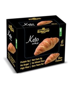 Euro Cake Premium Keto Butter Croissant 40 g, 6-Pack