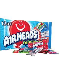 AirHeads Candy Variety Bag - Assorted Fruit Mini Bars, 12 Ounces, Individually Wrapped for Parties and Halloween