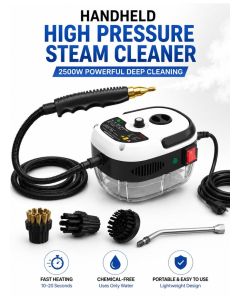 Handheld High Pressure Steam Cleaner, 2500W Portable Chemical-Free Steam Cleaning Machine