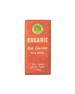 ORGANIC CHOCOLATE DARK WITH ORANGE (100G)