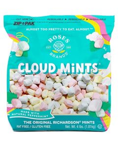 Roses Brands Cloud Mints Peppermint Candy 4 lbs 1Pack Assorted