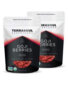 Terrasoul Superfoods Organic Goji Berries, 2 Lbs (2 pack) - Large Size / Chewy Texture / Premium Quality / Lab-Tested…