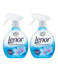 Lenor Crease Releaser Fabric Spray, Spring Awakening Scent, Twin Pack, 2 x 500ml