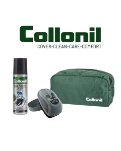 Collonil Value Pack – Instant Shine Kit with Mobil Sponge Black, Self Shine Polish & Free Travel Bag