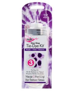 Tulip OneStep TieDye Kit Permanent Vibrant Dye for Fabric 4 fl oz Purple