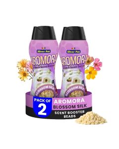 Aromora Fabric Deodorizer Blossom Silk Pack of 2 - Laundry Perfume In-Wash Scent Booster Beads 300g each - Refreshing Long-Lasting Fragrance -- Aromora Fabric Deodorizer Blossom Silk - Pack of 2 - Laundry Perfume In-Wash Scent Booster Beads 300g , Refresh