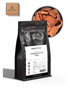 AWAFI MILL Dried Pomegranate Peel (Anar Chilka) / Sun-Dried Rind for Tea, Chutneys, Pickles, Marinades and Spice Blends / Tangy–Fruity, Mildly Bitter / Food-Grade - 500 g / 17.6 Oz