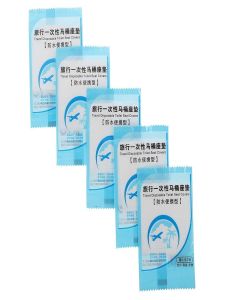 OTIPORTER Toilet Paper Pad Portable Seat Cover Fold Toilet Cover Dispensers for Public Toilet (pack of 30)