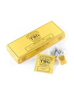 White Sky Tea / White Tea / Ylang Ylang Flowers / 15 Hand Sewn Cotton Teabags / Gift Set