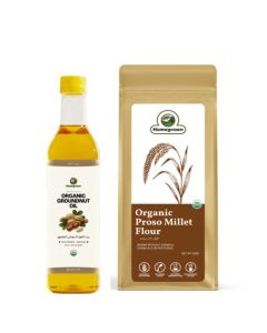 HG Organic Groundnut Oil + HG Organic Proso Millet Flour( Pack x 2 500gm )