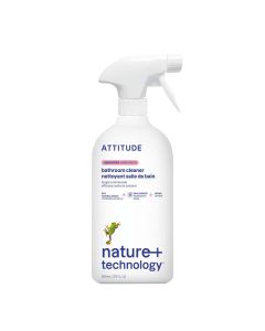 ATTITUDE Bathroom Cleaner Spray EWG Verified PlantBased Vegan Safe for Bathroom Surfaces Tiles Tubs Shower Walls and Grout Unscented 271 Fl Oz