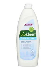 Biokleen Hand Dish Liquid - Free & Clear - 25 Fl Oz