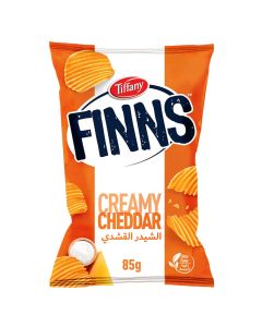 Finns Creamy Cheddar Crinkled Cut Potato Chips