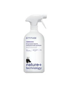 ATTITUDE All Purpose Cleaner Spray EWG Verified Vegan Made with 94 PlantBased Ingredients StreakFree for Kitchen Bathroom Glass More Lavender Scent 271 Fl Oz