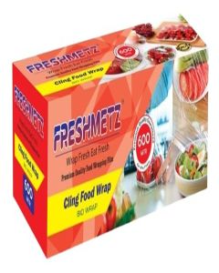 Cling Film Wrap 2.2 Kg Roll (600 mt) / BPA Free Transparent Food Wrapping Film / 10 Micron Industrial Kitchen Cling Sheet / Non-Stick, Microwave Safe / Bulk Catering Pack